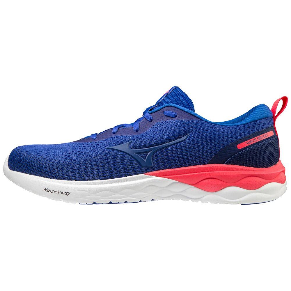 Mizuno Men's Running Shoes Wave Revolt Blue/Pink - PIMVERH-90